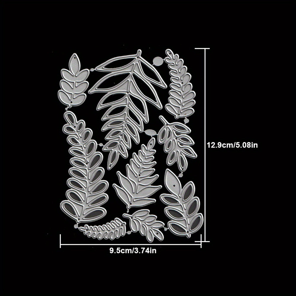 Green Leaves Branch Metal Cutting Dies DIY Scrapbooking Cards