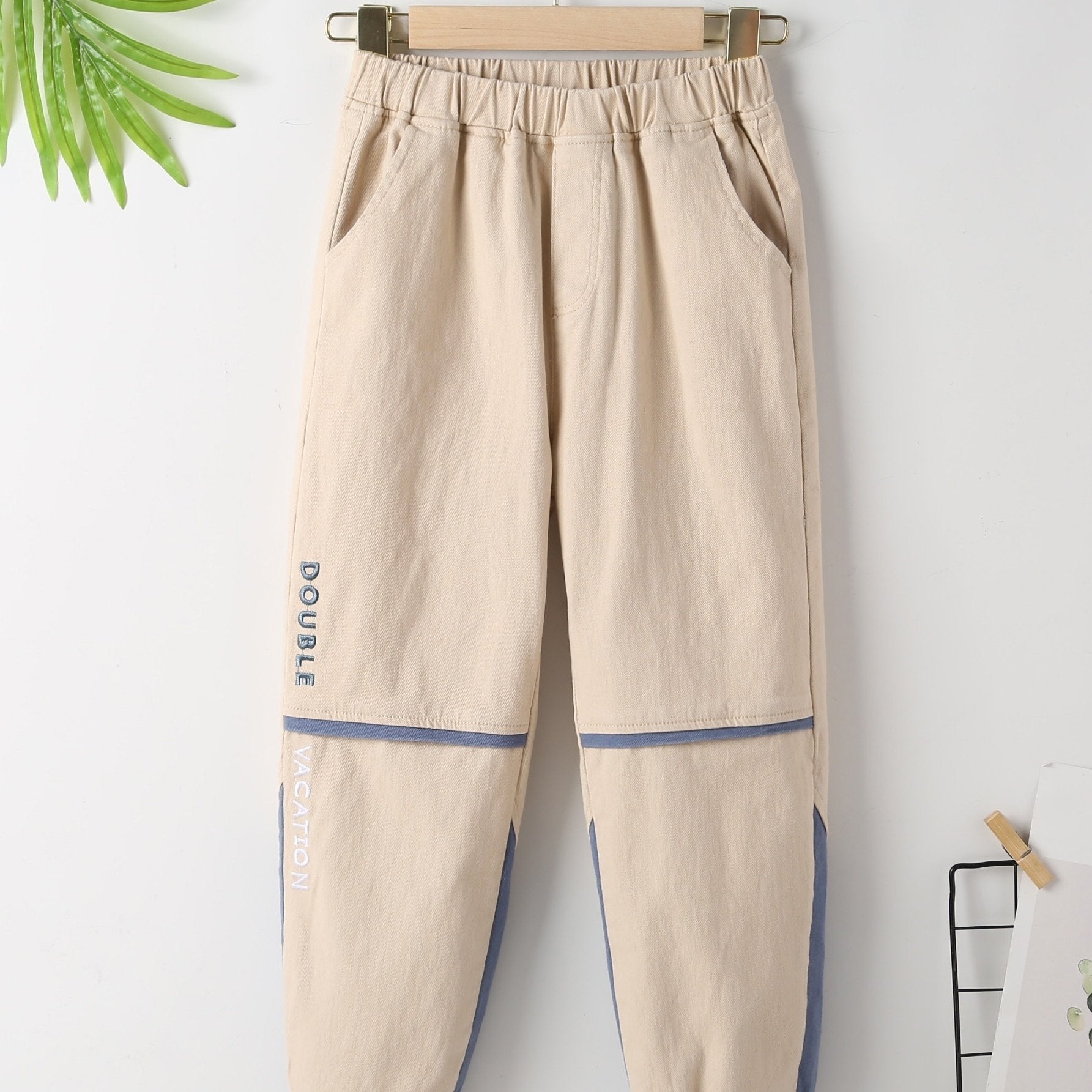 Boy's Double Vacation Graphic Print Jogging Pants