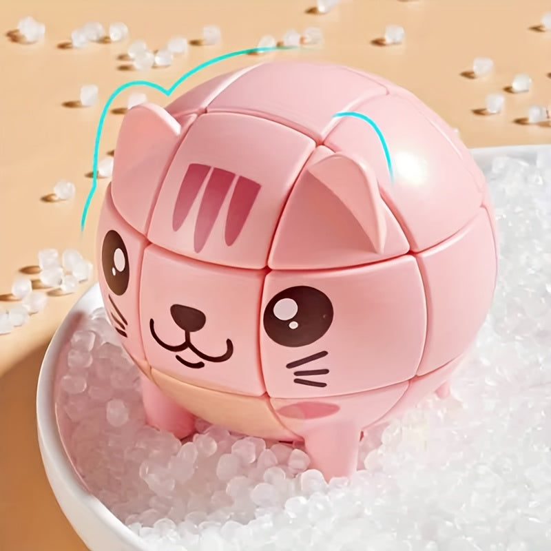 3 Layer Cartoon Animal Rotating Puzzle Toy 3x3 Cube Brain Teaser