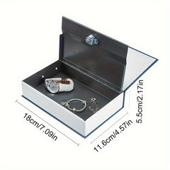 Hollow Book Safe with Secret Compartment Key Lock 59cmD X 68cmW X 29cmH