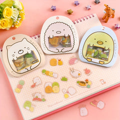 50pcs Plush Rabbit Stickers Cute Cartoon Water Cup Notebook DIY Decorative Stick