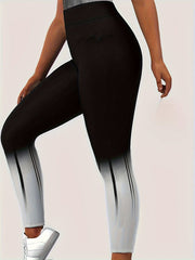 Ombre Print High Rise Leggings