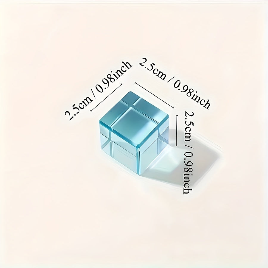Acrylic Building Blocks Bright Transparent Cubes for Creative Play