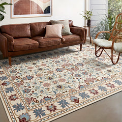 Vintage Boho Shaggy Rug 90in Non Slip Living Room Carpet