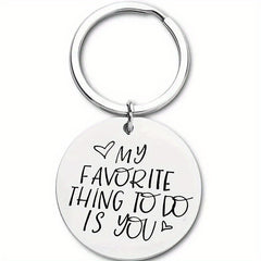 My Favorite Thing Is You Key Ring Anniversary Gift For Boyfriend