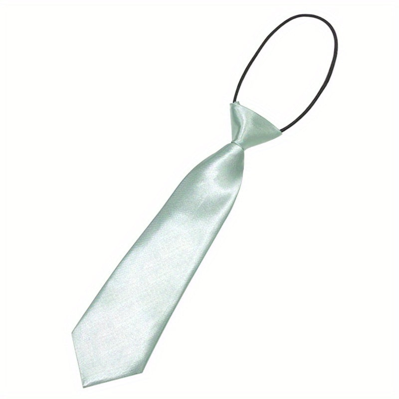 Kids Solid Color Short Tie Elastic Strap for Boys and Girls