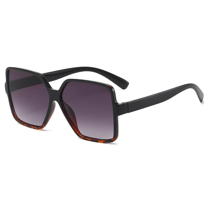Oversize Frame Sunglasses Clear Rimless Glasses