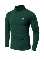 Men's Casual Sports Turtleneck Fleece Top