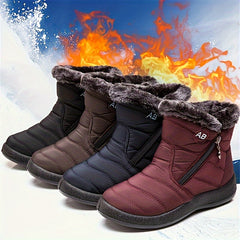 Women's Waterproof Snow Boots Plush Lined Snow Shoes