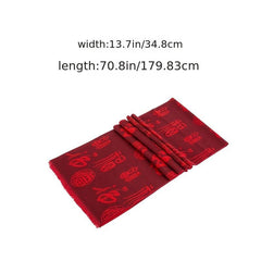 Red Scarf Happy Year's Scarf Cold Weather Wrap For Women Girls