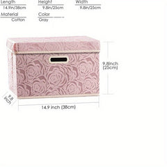 Rose Pattern Foldable Quilt Clothes Organizer Lightweight Handheld Packing Cubes