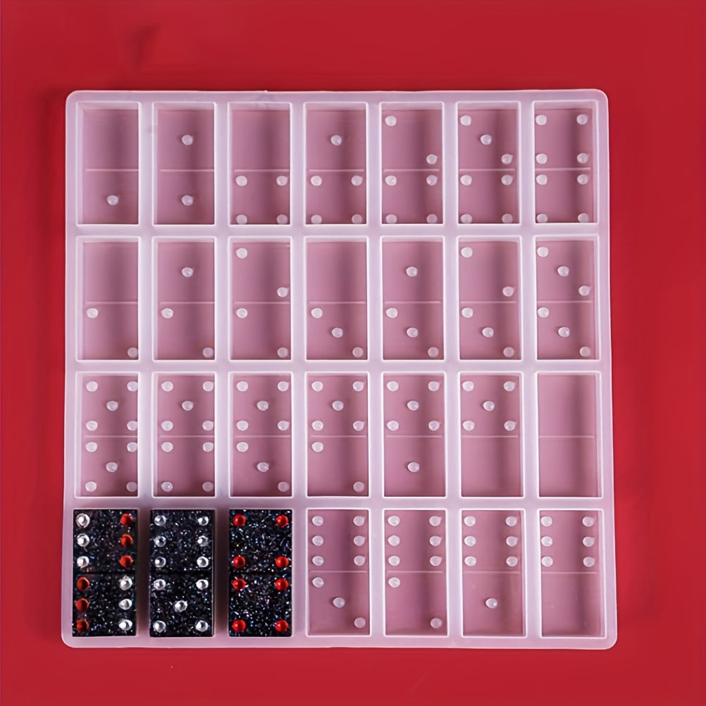 Silicone Dominoes Game Toy Making Mold Epoxy Resin Casting Mold Craft DIY Mould