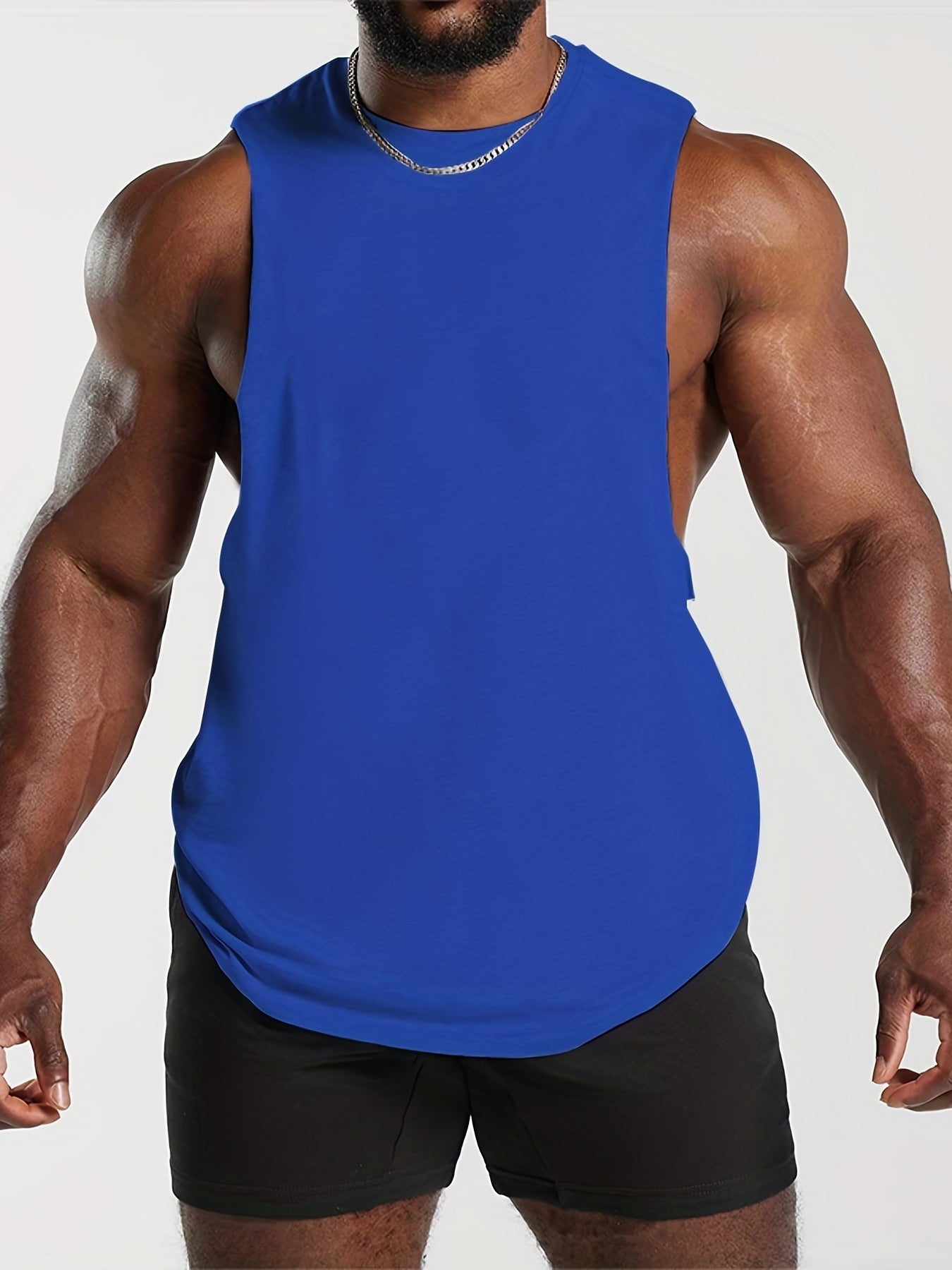 Men's Sleeveless Sport Vest Tank Top for Workout Training Gym