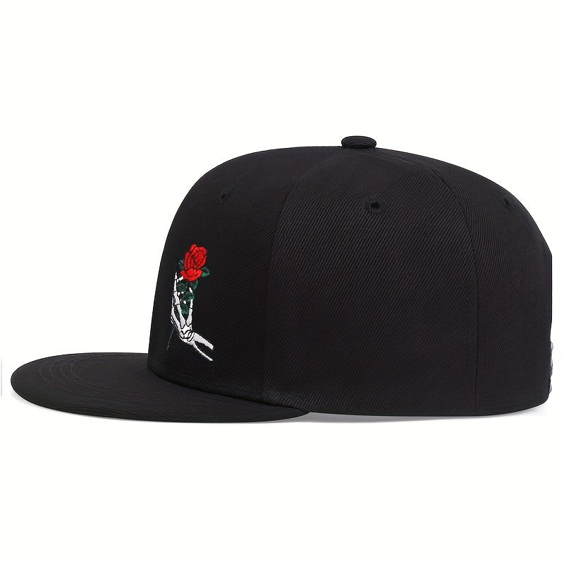 Men's Hand Grip Rose Baseball Cap Hip Hop Cap