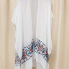 Boho Embroidery Shawl Large Wrap Sunscreen Cover Up Women