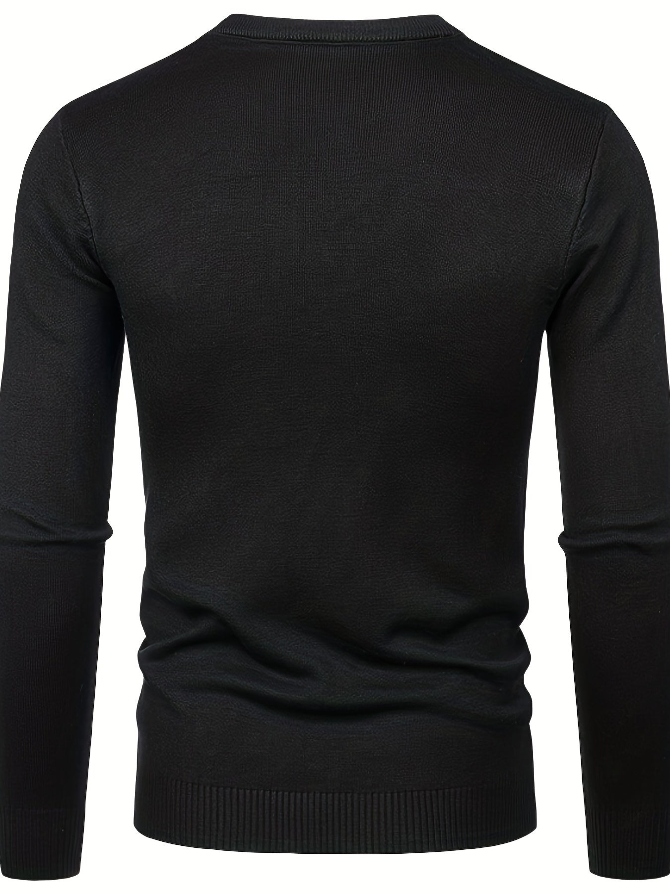 Juneteenth Print Sweater Men's Casual Retro Style Mid Stretch Pullover