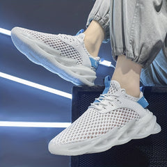 Men's Lace-up Sneakers Breathable Mesh Athletic Shoes