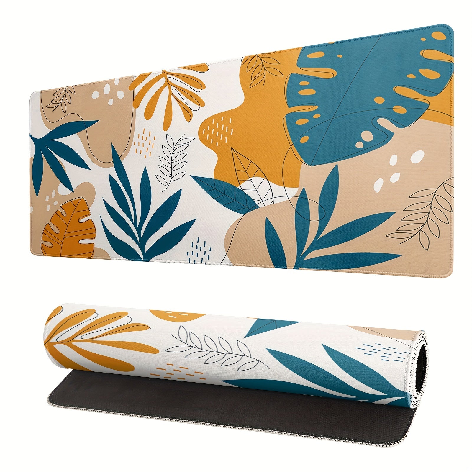 Stylish Palm Leaf Pattern Mouse Pad