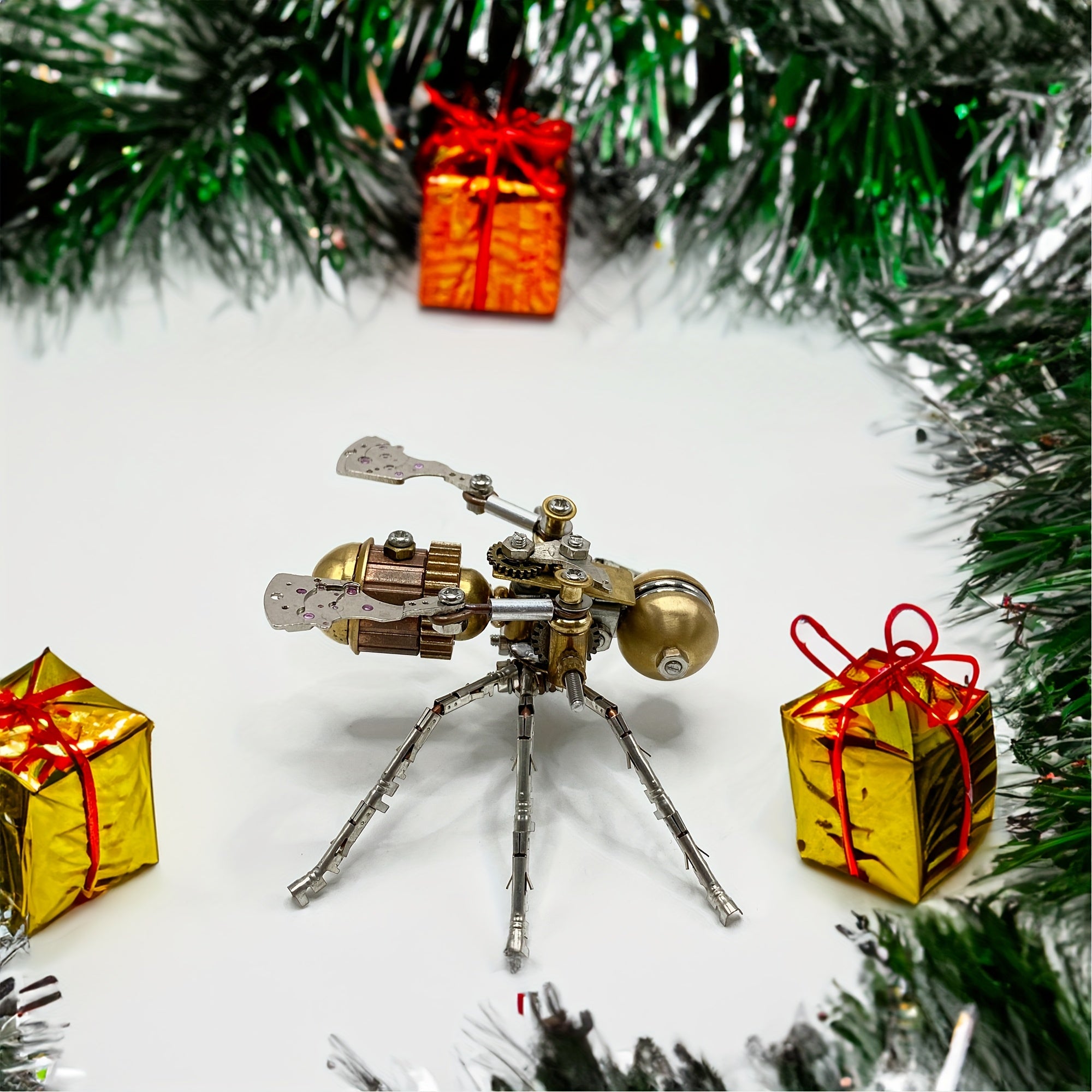 Steampunk Mechanical Bee 3D Puzzle Golden Metal Insect Model Kit