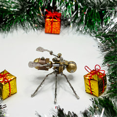 Steampunk Mechanical Bee 3D Puzzle Golden Metal Insect Model Kit