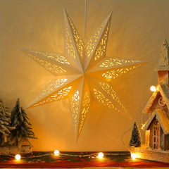 Star Shape Paper Lampshade Home Decor 35x45cm
