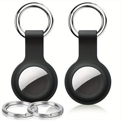 Silicone Key Chain Holder 8pcs Set for Keys Pet Collars Tag GPS Item Finders