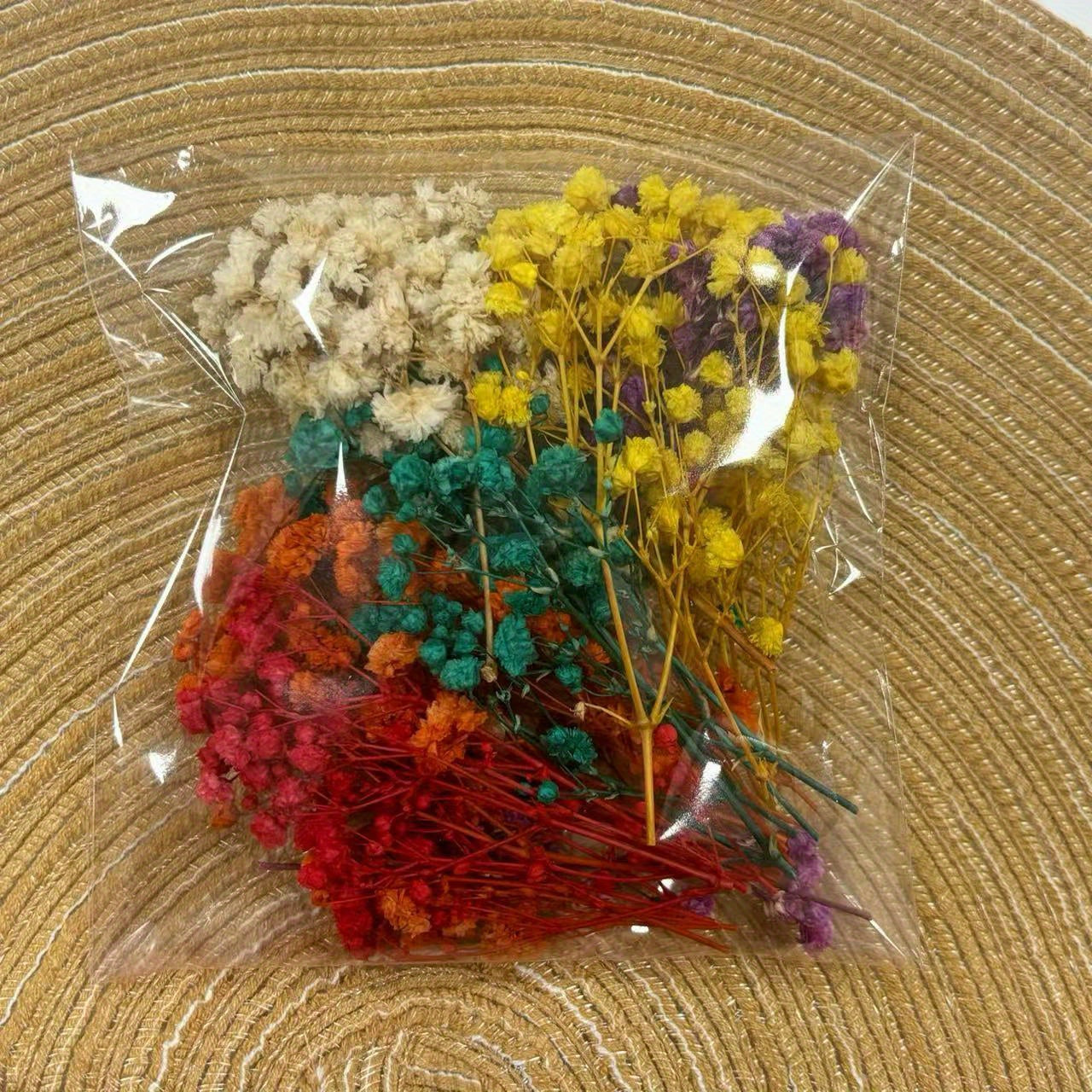 Mixed Colors Dried Flower Bag DIY Epoxy Resin Jewelry Mold Jewelry Craft Set