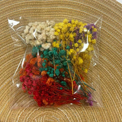 Mixed Colors Dried Flower Bag DIY Epoxy Resin Jewelry Mold Jewelry Craft Set