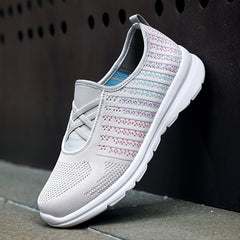Women's Lightweight Mesh Slip On Loafers Non Slip Sports Shoes