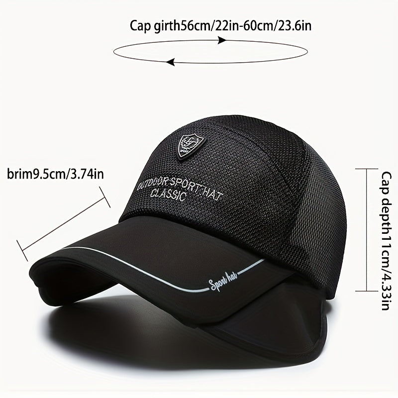 Breathable Mesh Hat Sun Protection Cap Extend Brim