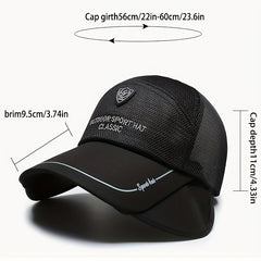 Breathable Mesh Hat Sun Protection Cap Extend Brim