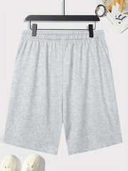 Men's Dino Print Quick Dry Shorts for Summer Outdoor Activities