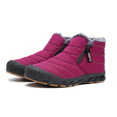 Women's Winter Snow Boots, Fleece Lining, Waterproof, Lightweight, Non-slip