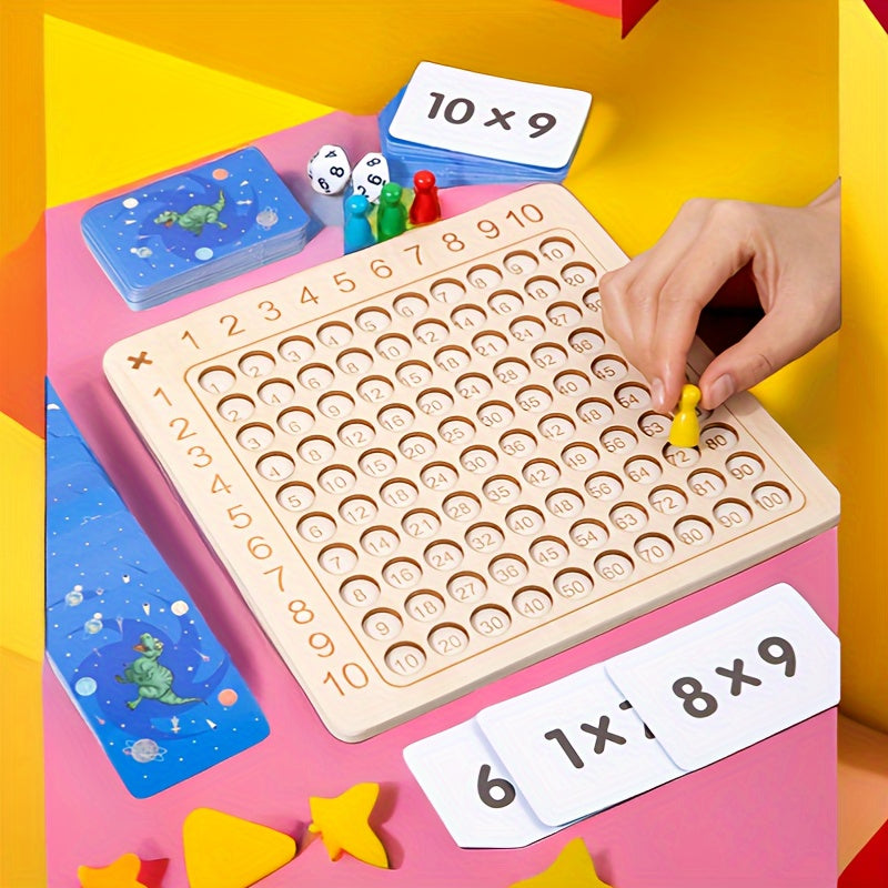 Wooden Learning Board Multiplication Table Addition