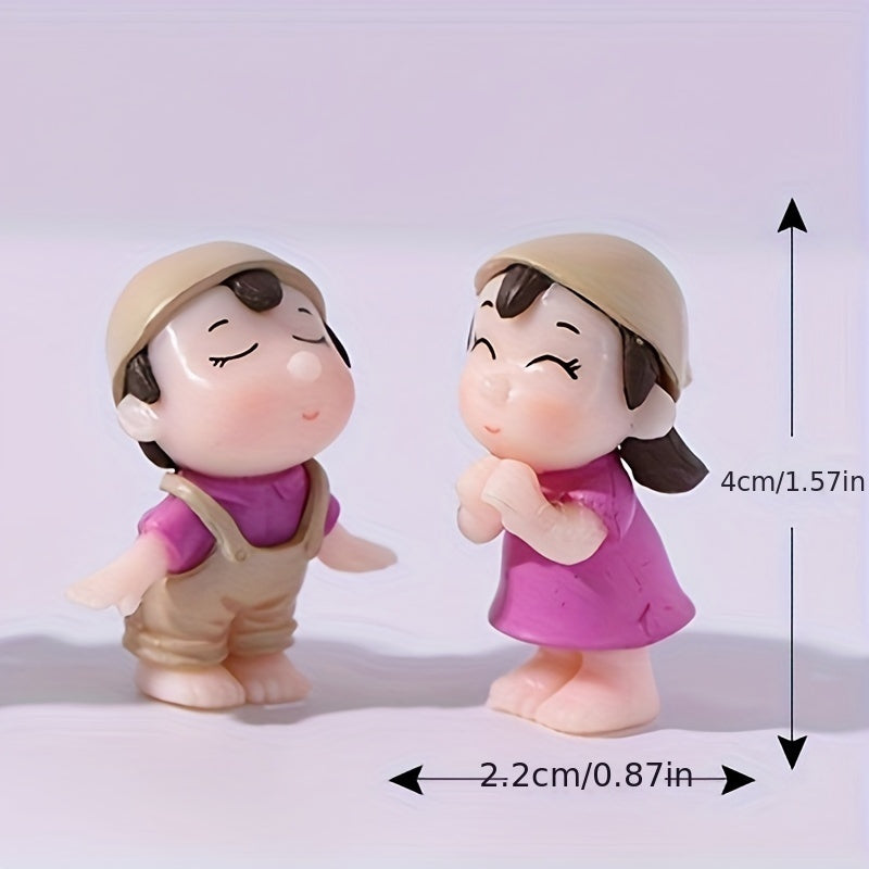 Micro Landscape DIY Couple Ornaments Potted Plant Decoration