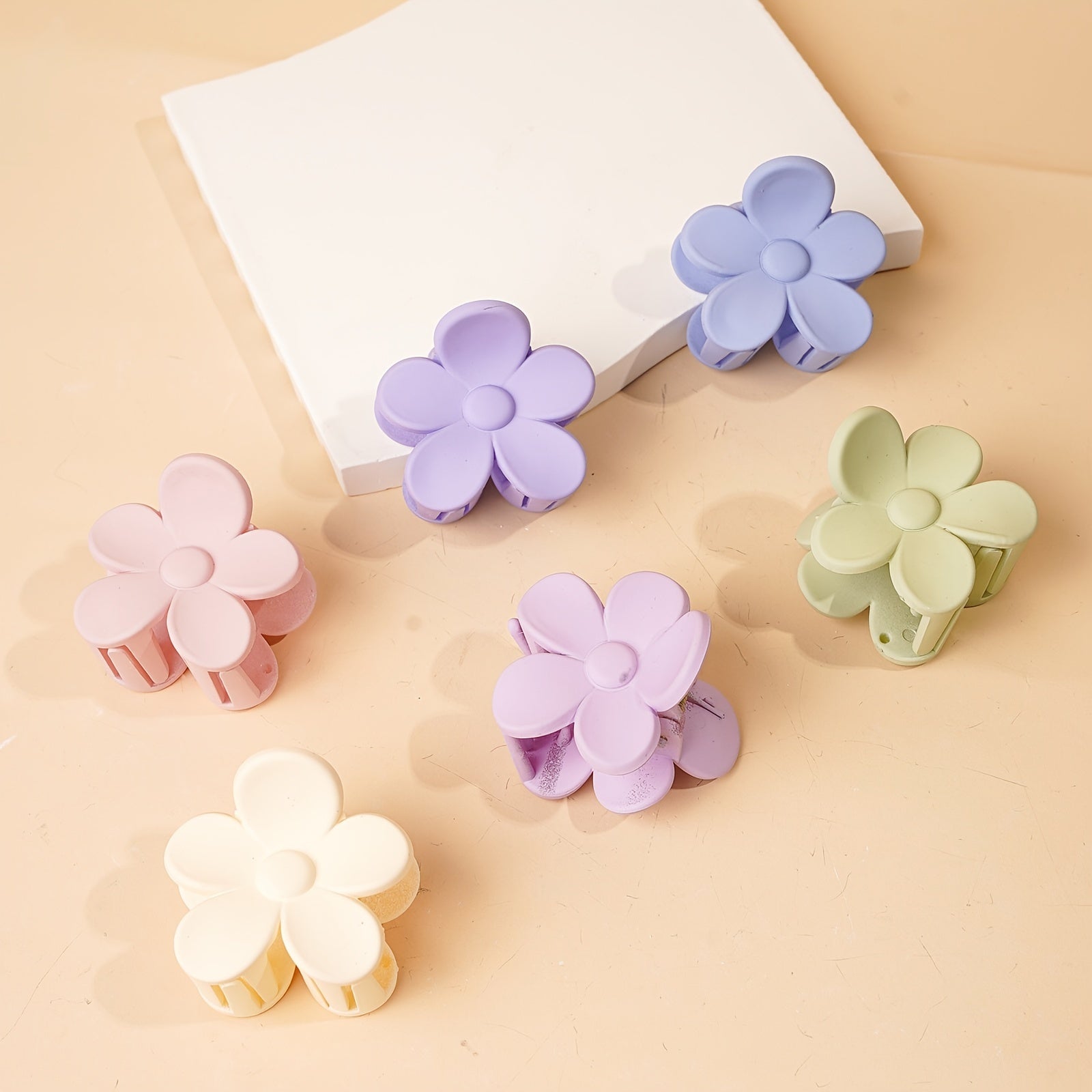6pcs Daisy Resin Hair Clip Claw Large Flower Hair Clip Daisy Flower Hair Clip