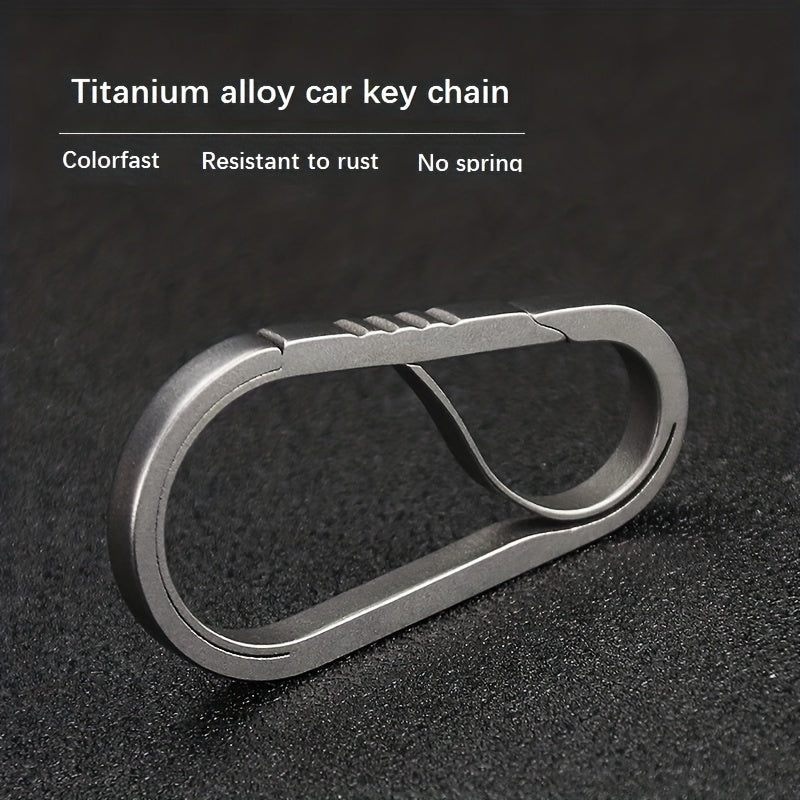 Titanium Alloy Car Key Chain Shrapnel Waist Hanging Key Chain Outdoor Pendant
