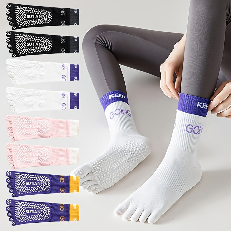 Women's Non-slip Split Toe Socks for Yoga Pilates Fitness