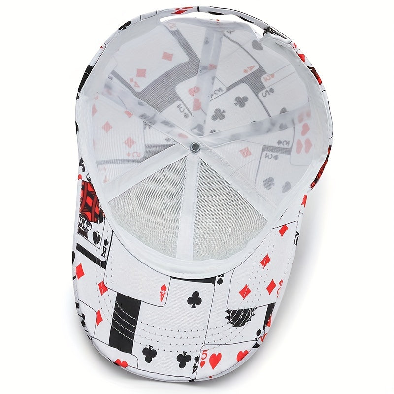 Boy's Playing Card Baseball Hat Cap Trucker Hat Hip Hop Baseball Cap