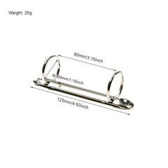 Metal Ring Binder Clips with Detachable Buckles - Perfect for Notebooks, Albums