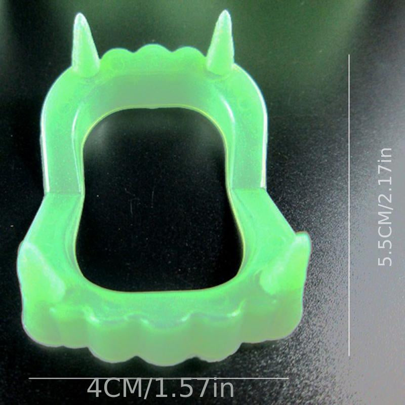 Glow-in-the-Dark Dentures for Halloween Masquerade Party