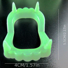 Glow-in-the-Dark Dentures for Halloween Masquerade Party