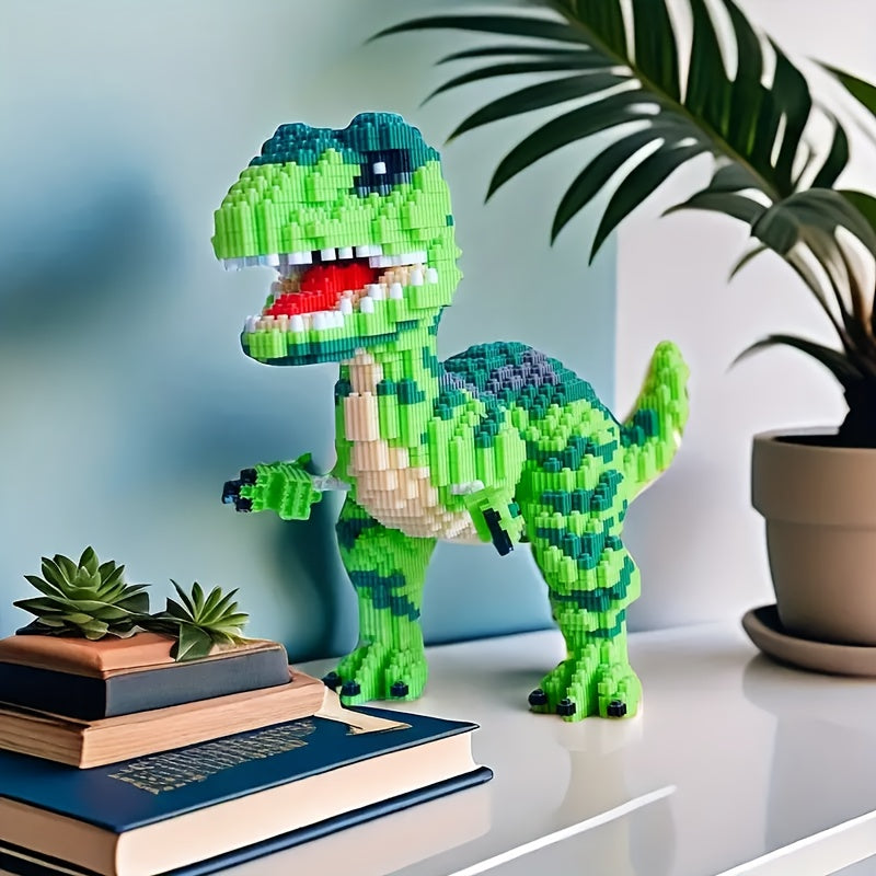 6105pcs Green Dinosaur Building Blocks DIY 3D Puzzle Creative Interlocking