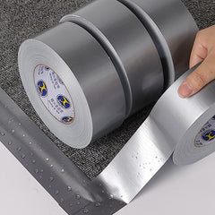 Waterproof Adhesive Fabric Tape High Viscosity Silvery Gray Tape