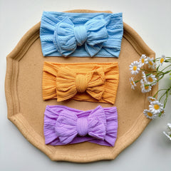 3pcs Bowknot Wide Headband Hairband for Baby Girls