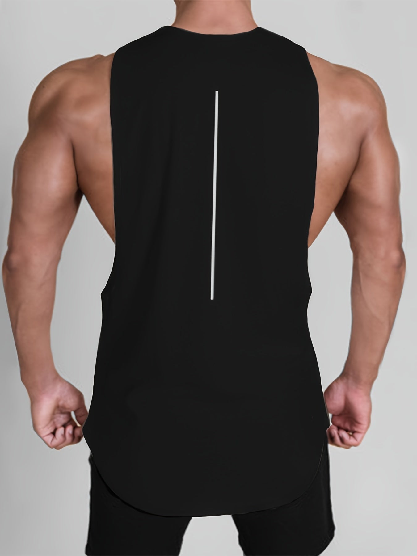 Men's Athletic Tank Top Moisture Wicking Vest for Sports Workout Fitness