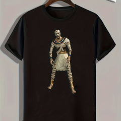 Mummy Print Men's Graphic T-shirt for Halloween