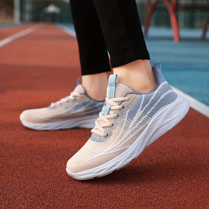 Breathable Lightweight Running Shoes for Women with Ombre Design
