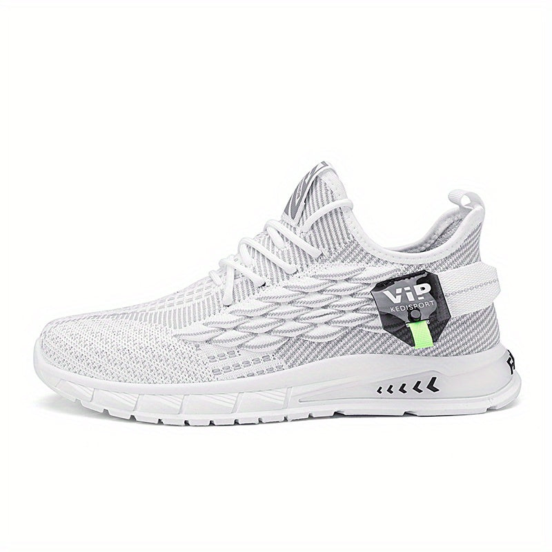 Men's Fish Scale Lace-Up Sneakers Comfortable Walking Shoes