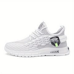 Men's Fish Scale Lace-Up Sneakers Comfortable Walking Shoes